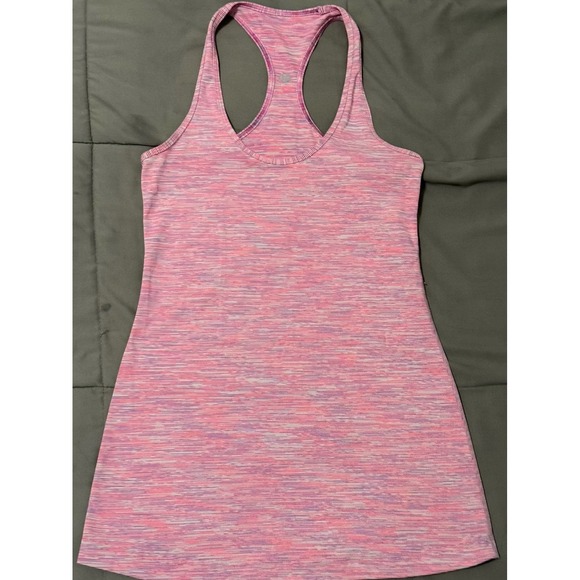 lululemon Tops - Lululemon Cool Racerback Tank Top Reversible Purple Orange Heathered SZ‎ 2 Woman
